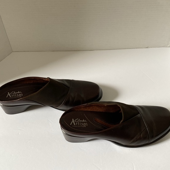 Clarks Artisan Collection Brown Leather Loafers Women Size 7M - Picture 5 of 7